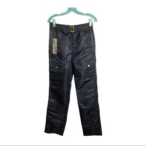 80’s Parachute pants. Black vintage Waist 28-29 inches Inseam 34, UNISEX